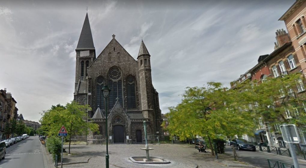 Photo: Eglise de Cureghem - capture Google map